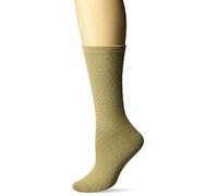 Fruit of the Loom Women's 1 Pair Pack Dot Crew Sock, Soft Birch, Shoe Size: 4-10