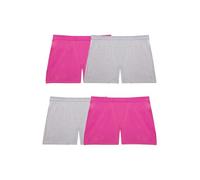 Fruit of the Loom Women's 360 Underwear, High Performance Stretch for Effortless Comfort, Available in Plus Size, Cotton Blend-Boxer Brief-4 Pack-Navy/Pink/Grey/White