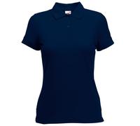 Fruit of the Loom Women's Fit Pique Short Sleeve Polo Shirt Deep Navy XXL