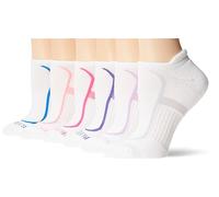 Fruit of the Loom Womens No Show Lightweight CoolZone Socks, White/Multi, 4-10