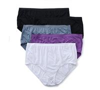 Fruit of The Loom Women's Plus-Size 5 Pack Fit for Me Brief, Assorted, 10