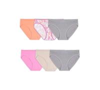 Fruit of The Loom Women's Underwear with 360° Stretch (Regular & Plus Size), Bikini - Comfort Cotton - 6 Pack, 9