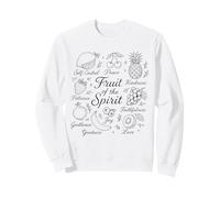 Fruit of The Spirit - Foi chrétienne - Design rétro avec Verset biblique Sweatshirt