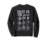 Fruit of The Spirit - Foi chrétienne - Design rétro avec Verset biblique Sweatshirt