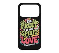 Fruit of The Spirit Galates 5:22 Citations rétro Bible Verse Coque pour iPhone 17 Pro