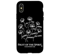 Fruit of The Spirit Galates 5:22 Verse biblique chrétienne Coque pour iPhone X/XS