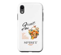 Fruit of The Spirit Panier Orange avec Verset de la Bible chrétienne Coque pour iPhone XR