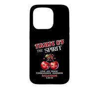 Fruit of The Spirit Verse de la Bible chrétienne Cerises Mignonnes Coque pour iPhone 15 Pro