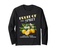 Fruit of The Spirit Verse de la Bible chrétienne Jolis Citrons Manche Longue