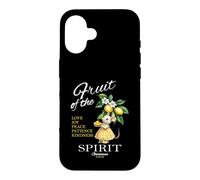 Fruit of The Spirit Verse de la Bible chrétienne Mignon Citron Souris Coque pour iPhone 16