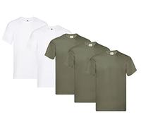Fruit off the Loom Original T Lot de 5 t-shirts pour hommes, L