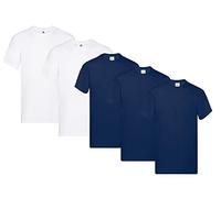 Fruit off the Loom Original T Lot de 5 t-shirts pour hommes, XL