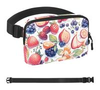 Fruit Party-1361 Sac banane pour homme et femme, sac banane avec sangle réglable, sac banane tendance pour voyage, plein air, course à pied, randonnée, multicolore, 4 x 23 x 15 cm, multicolore,