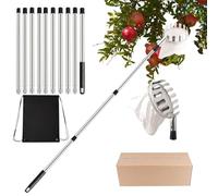 Fruit Picker - Telescopic Fruit Picker Pole with Basket, Ergonomic Harvesting Tool Catcher, Professional Garden Fruits Picking Equipment, Tree Fruits Collector for Agricultural Outdoor Home Use