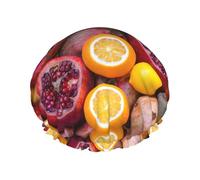 Fruit Picture-Bonnet de douche standard pour homme et femme réutilisable imperméable long et épais Soin des cheveux courts pour enfants