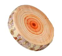 Fruit Pillow - Vibrant Circular Plush Decor, Thick Comfortable Chair Pad, Round Dimensional Stuffed Throw Seating Accessory Displaying Fresh Citrus Inspired Appearance For Home Kids Couch Classroom