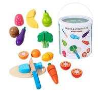 Fruit Play Kit, Wooden Cutting Simulation Set, Magnetic Pretend Food Toys with Child Safe Design, Eco Friendly Wood Construction, Fun Learning Kitchen Style, Educational Toy for Nursery and Play