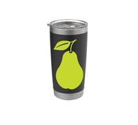 Fruit Poires petite minimaliste simple Poire Gobelet isotherme en acier inoxydable double paroi