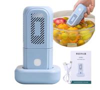 Fruit Purifier Washer, Portable Vegetable Cleaner, High Efficiency Ionic Purification Spinner with Usb Rechargeable Design, Excellent for Home Kitchen Salad Travel Preparation