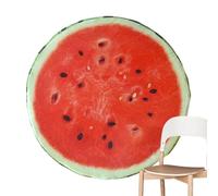 Fruit Seat Cushion - Round 39cm Soft Plush Pillow for Chair, Sofa, Or Floor | Watermelon, Orange, Lemon Decorative Cushion Pad | Cute Home, Car, and Classroom Decor Gift