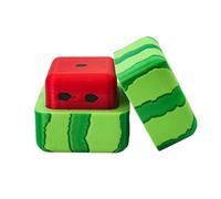 Fruit Shaped Game Dice, Cartoon Tabletop Props1.57x1.57 inches Colorful Chip Style Game Pieces, Creative Learning Tools, for Kids Family Math RPG Preschool Birthday Holiday Fun