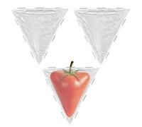 Fruit Shaping Mold Set 3PCS Transparent PP Cube And Triangle Plant Growing Molds For Vegetables And Fruits Strawberry Tomato Shaping Garden Reusable Fruit Vegetable Growth Forming Tool