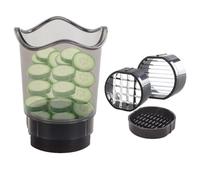 Fruit Slicer Cup - Outil de légumes détachable | Tasses à œufs sans coupe | Outil de coupe léger à haute efficacité | Gadgets de cuisine pour salade Quick Snack Banana
