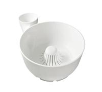 Fruit Spinner Bowl - 4 in 1 Multifunctional Berry Washing Strainer for Grapes Cherry Tomatoes | 3D Printed Automatic with Drain Basket, Kumquats Dates for Kitchen Prep Picnic Camping Home Use