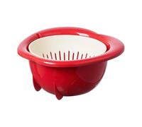 Fruit Strainer, Fast Draining Colander, 9.65x9.45x4.41 Inches Kitchen Basket with Multifunctional Design, Food Bowl with Large Capacity Size, Cooking Tools, Home Accessories for Pasta Salad & Lettuce