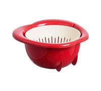 Fruit Strainer, Thick Cute Fast-Draining Colander, 9.7x9.5x4.4 Inch Vessel with High-Utility Build, Professional Kitchen Food Strainer, odern Style, Gear for Berries and Pasta