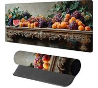 Fruit Tapis de Souris Gaming 1000x500x3mm, RéTro Tapis de Souris XXL, Sous Main Bureau, Mouse Pad avec Rubber Base, Accessoires Bureau, Mousepad avec Coutures sur Les Bords, pour Gamer Travail, 2-6269