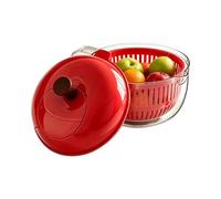 Fruit Vegetable Washer, Hand-Cranked Cleaning Container, Fruit Washing Bowl For Salad Berry 8 Inch Length Rustproof Metal Part Handheld Kitchen Tool Heavy Duty Home Gear Daily Modern Picnic Accessory