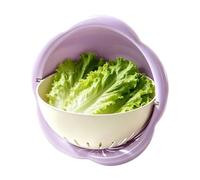 Fruit Washing Bowl with Strainer Stackable Vegetable Draining Basket