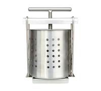Fruit Wine Press - 9 Inch Juicer | Stainless Steel - Hand Press Fruit Squeezer With 2.5L Capacity For Juicing Fruits And Vegetables, Ideal For Home Kitchens, Parties And Meal Preparation