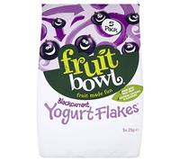 Fruitbowl Blackcurrant Yogurt Fruit Flakes Multi-Packs 25 g (Pack of 6, Total 30 Bags)