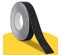 Fruitlet® Bande Antiderapante Escalier 10 m x 2 cm, Ruban Adhésif Antidérapant Noir, Bande Adhesive Antiderapante pour Extérieur et Intérieur, Scotch Antiderapant Ruban Antidérapant Imperméable