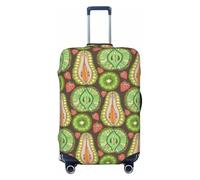 Fruits 1 Housses de bagages de voyage - Housses de protection élastiques pour valises de 18 à 32 pouces, Noir, Mediano