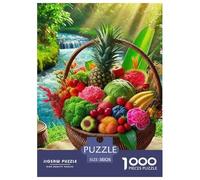 Fruits 1000 Pièces Puzzle pour Adultes Jeux De Défi Familial Puzzle Anti-Stress Cultiver l'esprit D'équipe pour Toute La Famille, Cadeaux pour Femmes, Cadeaux pour Hommes 38x26cm/1000pcs