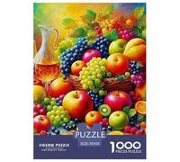 Fruits 1000 Pièces Thème Alimentaire Puzzle Adulte Un Puzzle Difficile Jeu Éduchatif Défi Jouets Enfants Jeu De Puzzle pour Toute La Famille Cadeaux pour Femmes Cadeaux pour Hommes 70x50cm/1000pcs