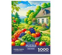 Fruits 1000 Pièces Thème Alimentaire Puzzle Adulte Un Puzzle Difficile Jeu Éduchatif Défi Jouets Enfants Jeu De Puzzle pour Toute La Famille Cadeaux pour Femmes Cadeaux pour Hommes 70x50cm/1000pcs