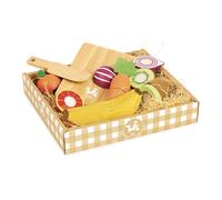 Fruits et légumes à découper - jour de marché beige TU