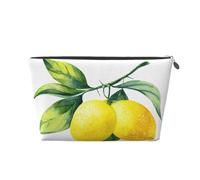 Fruits Frais De Citron Jaune Vif, Trousse de Toilette Trousse de Maquillage Sac à cosmétiques Trousse de Toilette de Voyage Portable