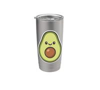 Fruits mignons d'avocat kawaii Gobelet isotherme en acier inoxydable double paroi