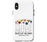 Fruits of The Spirit Galates 5 22 Verset biblique chrétien Coque pour iPhone X/XS