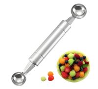 Fruits Scooper et Baller | Cuisine Fruit Scoop Tool, Acier Inoxydable Double Face Ergonomique Antiadhésif Ustensile pour Cuisine Cuisine Glace Légumes Sculpture Fête Servir