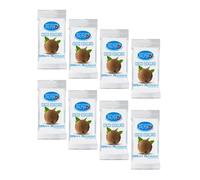 Fruits tout simplement | Noix de coco séchée 8 sachets | Sac 100% noix de coco séchée aux fruits - 8 x 25 grammes. | Fruits sans sucres ajoutés