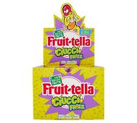 Fruittella Frizz Sucettes en gélatine saveur fruit avec jus de fruits, idéal à partager, pour fêtes et anniversaires d'enfants, boîte de 150 pièces, emballées individuellement