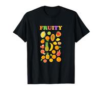 Fruity Cooper Font Vintage Fruit Graphic Y2K Esthétique Fruit T-Shirt