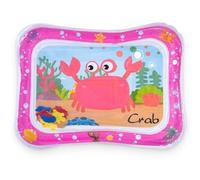 Frummel Tapis d’eau pour bébé - Jouet d’éveil sensoriel gonflable - Tummy Time dès 3 mois - Tapis de jeu aquatique Frummel - Cadeau de naissance original - Crabe Rose