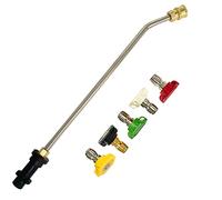 Frunimall Nettoyeur de gouttière pour Karcher K2 K3 K4 K5 K6 K7, lance de lavage pour sous-châssis avec 5 buses de pulvérisation pour nettoyeur haute pression (30 degrees)